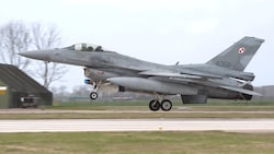 Ein F-16-Kampfjet der polnischen Luftwaffe (Archivbild)
