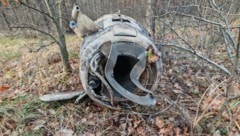 Hier ist nach der Attacke ein Fragment einer ATACMS in der Region Woronesch zu sehen.