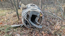 Hier ist nach der Attacke ein Fragment einer ATACMS in der Region Woronesch zu sehen.