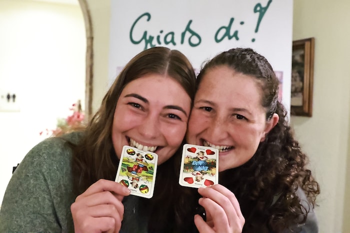 Sophie und Maria hatten sichtlich Spaß an ihrem Hobby, auch wenn der Einzug ins Finale am Ende ...
