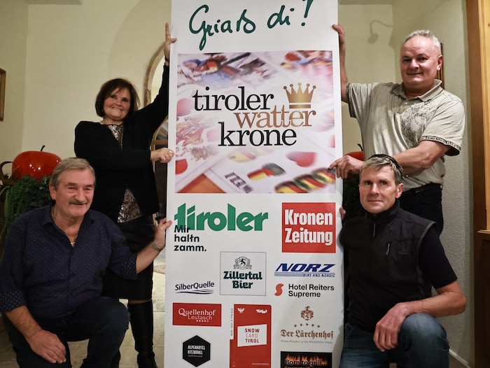 Kamen extra aus Südtirol angereist: Irmgard und Erich (links) sowie Richard (stehend) und ...