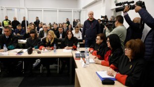 Das Interesse am Prozessauftakt in Skopje war groß. 