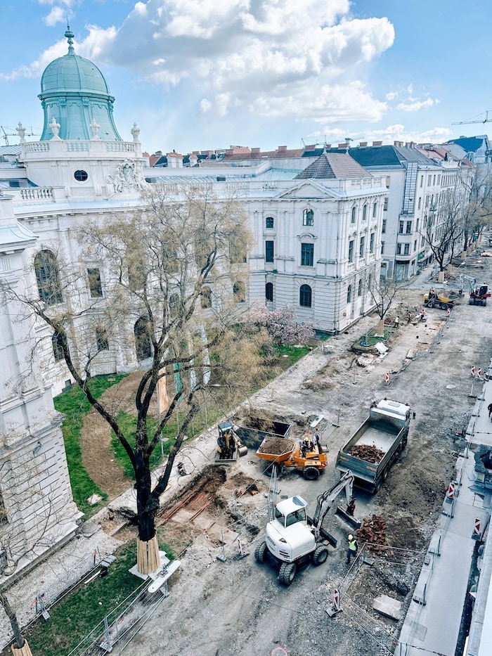 Neutorgasse: Neben Gleisbau- und Straßenbauarbeiten wurden sämtliche Leitungen erneuert.
