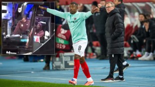 Wenn schon nicht auf dem Feld, übernimmt Alaba zumindest am Lenkrad das Kommando.