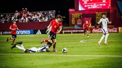 Österreichs Hasan Deshishku spielte gegen England sehr stark auf. 