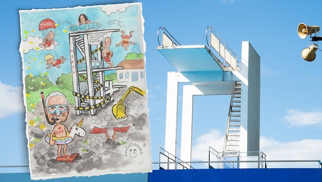 Unbrauchbar, aber architektonisch wertvoll: Deshalb soll der Zehn-Meter-Turm ohne Becken ...