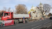 Von Seiten der Pfarre gibt es Kritik an den neuerlichen Bauarbeiten und dem schlechten Zugang ...