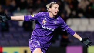 Kathi Schiechtl, die Austria-Torschützin zum wichtigen 1:0