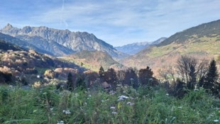 Blick Richtung Bitschweil in Richtung Latschau.