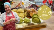 Martina Kainz und ihre Nudel. 