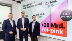 Die ÖVP Wien warnt vor einem „regelrechten Desaster“ (von links): Budgetsprecher Hannes ...