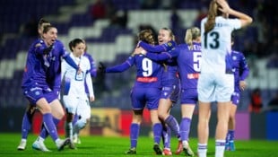 Die Austria um Kathi Schiechtl (li.) bejubelte den Viertelfinaleinzug.