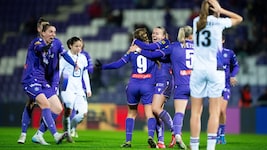 Die Austria um Kathi Schiechtl (li.) bejubelte den Viertelfinaleinzug.