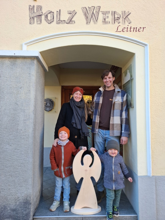 Heimo Leitner mit seiner Familie