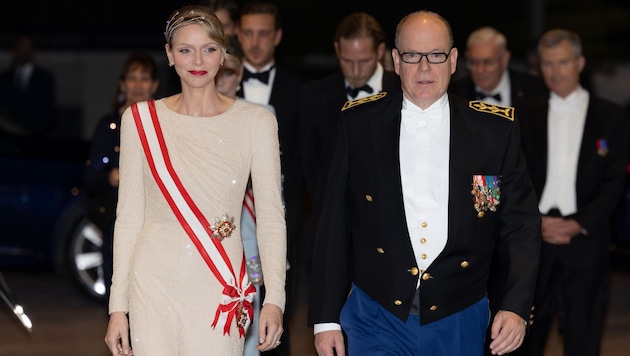 Fürstin Charlène am Nationalfeiertag: Mit ihrer Hochzeits-Tiara, die sie 14 Jahre lang nicht ...