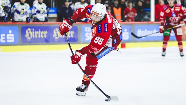 Daniel Obersteiner hat gegen die Vienna Capitals viel vor.