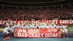 Österreich feierte mit einem kultigen Transparent