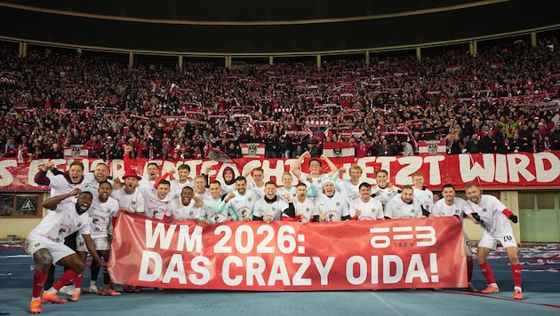 Österreich feierte mit einem kultigen Transparent