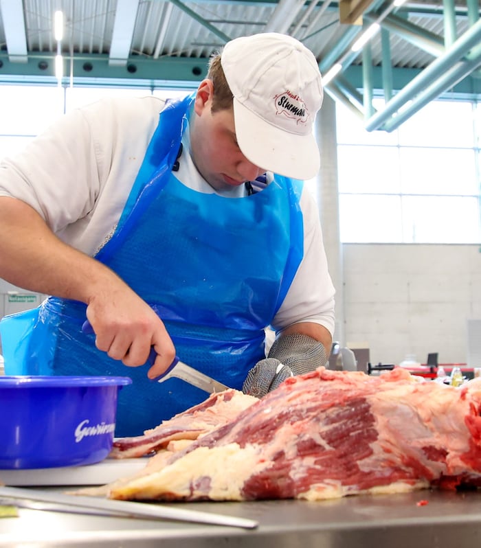 Auch wenn es im Metzgerberuf wenig Nachwuchs gibt, so sind diese bei den AustriaSkills gut ...