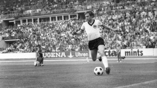 Dieter Herzog (†79) beim WM-Spiel 1974 der deutschen Nationalmannschaft gegen Jugoslawien (2:0)