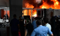 Am Donnerstagnachmittag ist ein Feuer auf der UN-Klimakonferenz im brasilianischen Belém ...