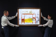 Zwei Bieter hatten sich einen fünfminütigen Wettstreit um das 1940 gemalte Bild „El sueño (La ...