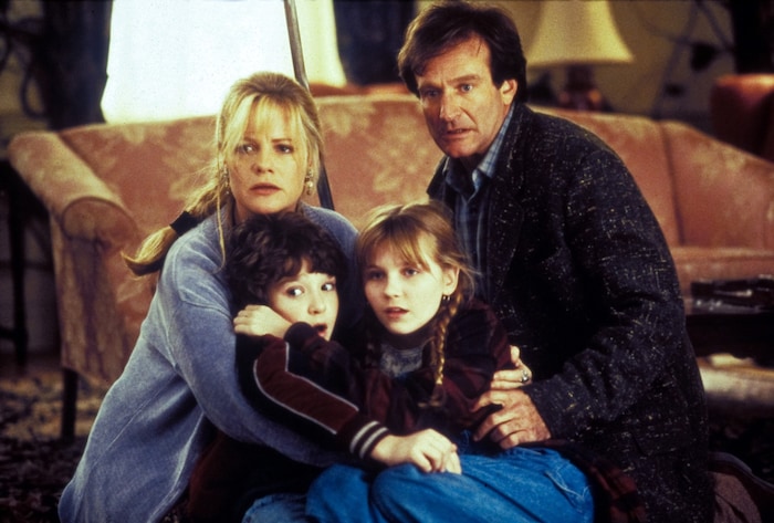 Im „Jumanji“-Original spielte Robin Williams an der Seite von Kirsten Dunst, Bonnie Hunt und ...