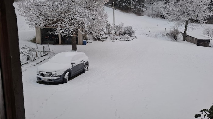 Über Schnee freut man sich auch in Metznitz.