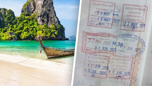 With these fake entry and exit stamps in his passport, a 41-year-old Austro vacationer ...