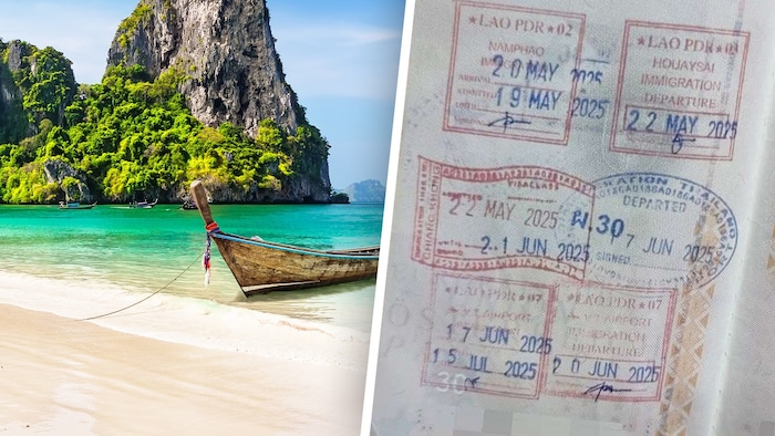 With these fake entry and exit stamps in his passport, a 41-year-old Austro vacationer ...
