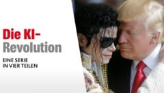 Donald Trump und Michael Jackson? Tatsächlich handelt es sich hier um ein KI-generiertes Bild, ...