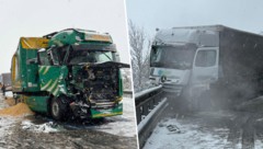 Gegen 7 Uhr kam es am Zirler Berg zum Unfall. Die B177 war auch am Nachmittag noch gesperrt.