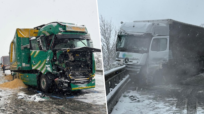Gegen 7 Uhr kam es am Zirler Berg zum Unfall. Die B177 war auch am Nachmittag noch gesperrt.