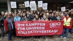 Angestellte der Sozialwirtschaft kamen am Freitag zur Betriebsversammlung in Graz zusammen