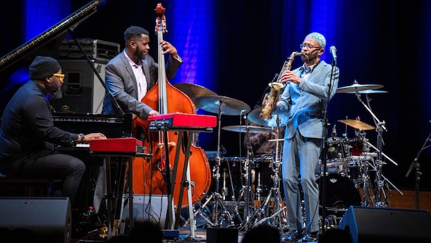 Kenny Garrett (ga. re.) im Wiener Konzerthaus