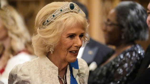 Königin Camilla überraschte alle mit der Wahl ihrer Tiara.