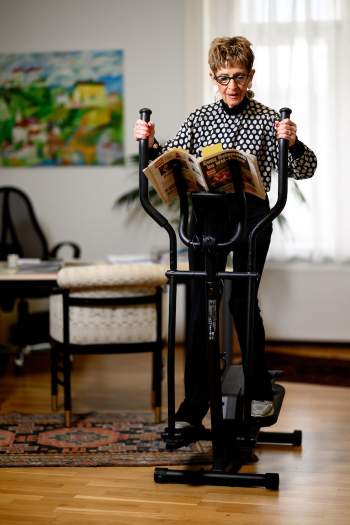 Korosec liest am Stepper die „Krone“