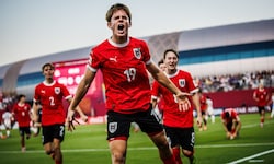 Johannes Moser sorgte in der 49. Minute für das Goldtor zum Halbfinal-Einzug bei der U17-WM in ...