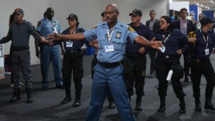 Sicherheitskräfte auf der Klimakonferenz (Symbolbild)