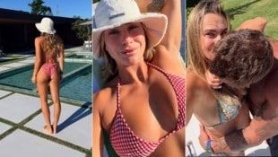 Aryna Sabalenka genießt mitten im November den Sommer.