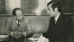 Bundeskanzler Bruno Kreisky mit dem jungen Peter Gnam