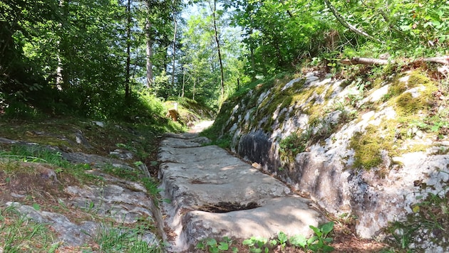 Der Römerweg in Villach-Warmbad ist ein stiller Zeuge des damaligen Imperiums.