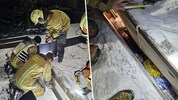 Die Feuerwehr versuchte zunächst, vom Dach aus zu dem Deutschen zu gelangen, der in dem ...