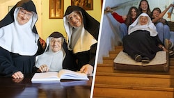 „Jetzt rutschen wir auf der Matratze!“: Die drei Schwestern machen auch gerne mal einen Spaß mit ...