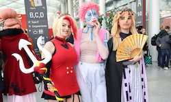 Fans in aufwendigen Kostümen gehören zur Comic Con wie immer dazu.