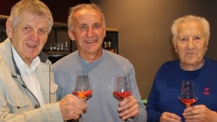 Voest-Meisterkapitän Ferdinand Milanovich, Ried-Jahrhundertrainer Klaus Roitinger und ...