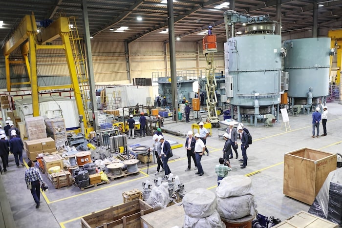 Eine Produktionshalle des Unternehmens Achelin in Indien