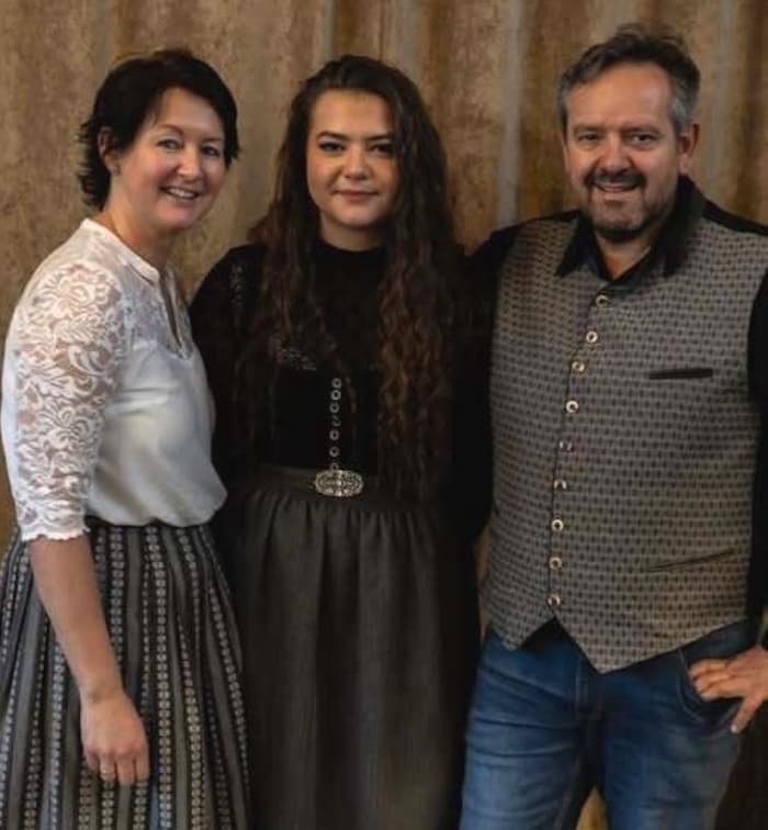 Wiff mit Gattin Carmen und Tochter Chelsea