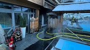 In dem Wellnessbereich dieses Hotels brach der Brand aus