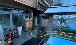 In dem Wellnessbereich dieses Hotels brach der Brand aus
